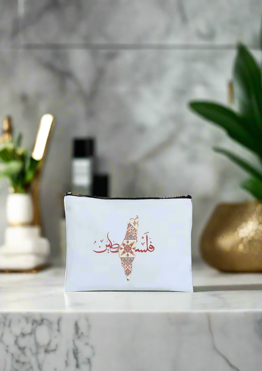 Arabic Calli Map Pouch