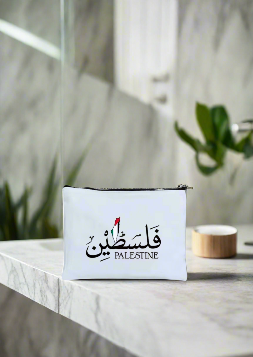 Arabic Calli Palestine Flag Pouch
